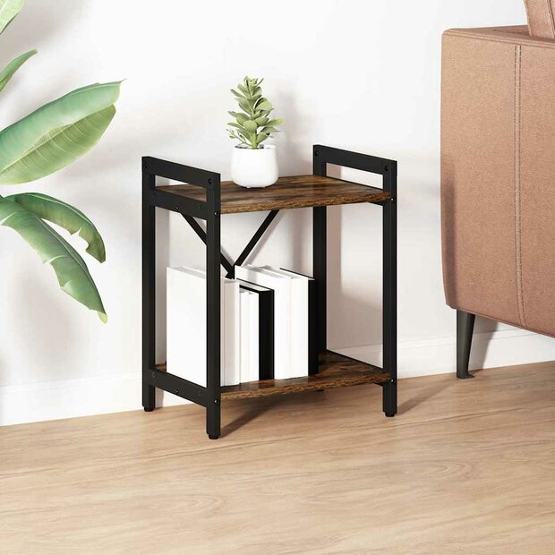 Boekenkast Gerookt eiken 40 x 30 x 48.5 cm Bewerkt hout 1