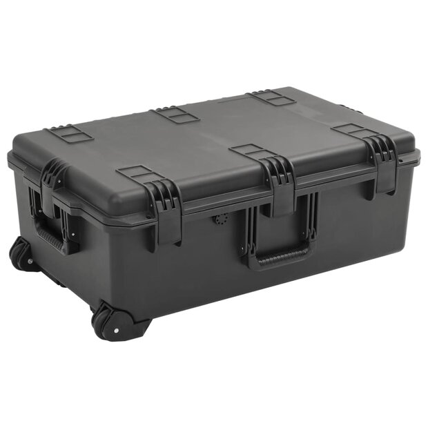 Flightcase draagbaar 79,5x51,5x30,5 cm PP zwart 1