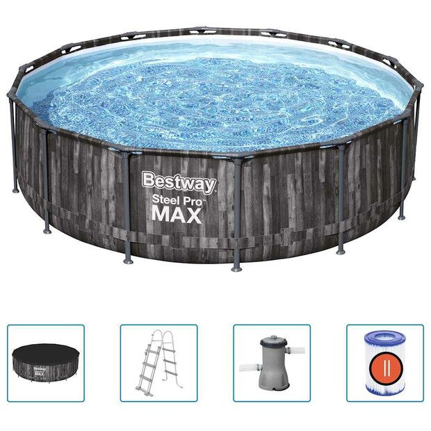 Bestway Zwembadset Steel Pro MAX rond 427x107 cm 1
