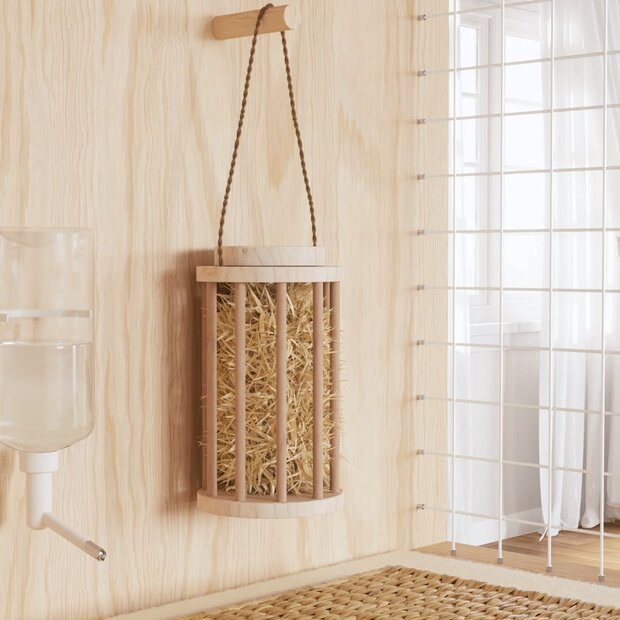 Hooiruif voor konijnen &Oslash;15x25,5 cm massief vurenhout 1