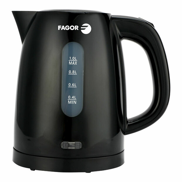 Waterkoker Fagor teya noir 2200 W 1 L Zwart Roestvrij staal Plastic 1