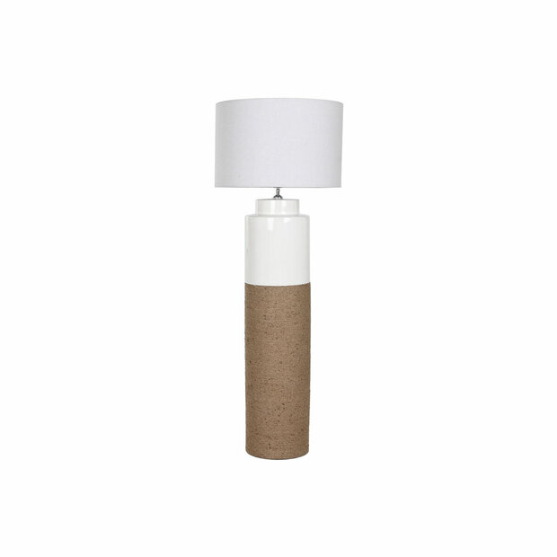 Vloerlamp Home ESPRIT Wit Bruin 220 V 50 X 50 X 139,5 cm 1