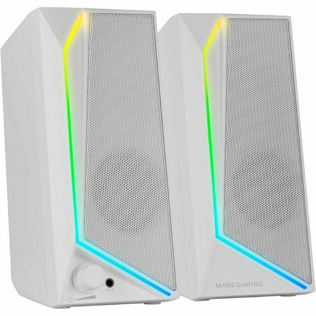 PC speakers Mars Gaming MS72W Wit 15 W 4 W Bluetooth luidspreker 1