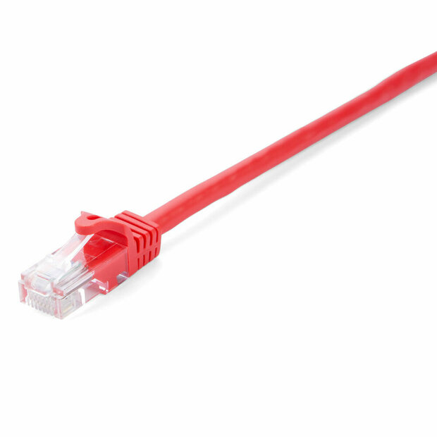Stevige UTP-netwerkkabel Cat6 V7 V7CAT6UTP-01M-RED-1E 1 m 1