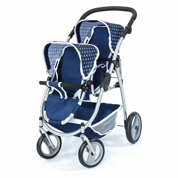 Poppenwagen Reig Tandem Blauw 73 x 63 x 46 cm 1