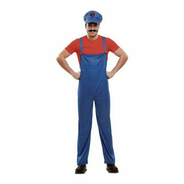 Kostuums voor Volwassenen Super Plumber My Other Me Rood M/L 1