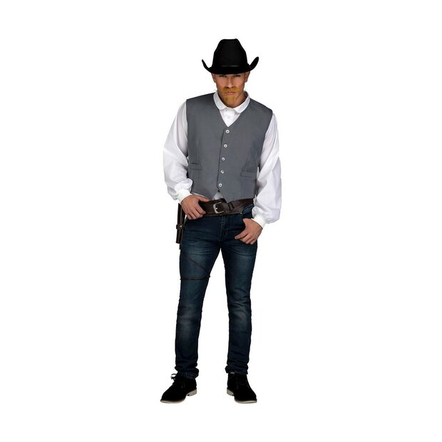 Kostuums voor Volwassenen My Other Me Grijs Cowboy Vest 1