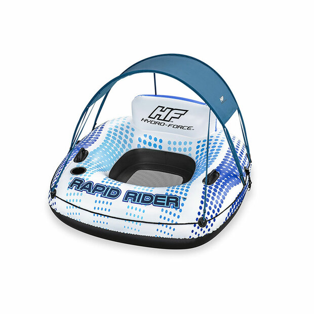 Bestway Opblaasbaar Wiel met Handvaten Rapid Rider met Parasol D137 cm Strand en Zwembad 43725 1