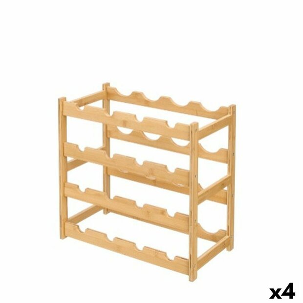 Flessenrek Kinvara Natuurlijk 45 x 23,5 x 42,5 cm (4 Stuks) 1