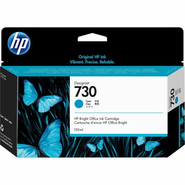 Originele inktcartridge HP 730 Cyaan 1