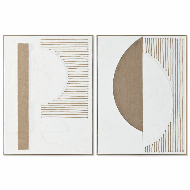 Schilderij Home ESPRIT Papier polyestyreen 92,5 x 4,5 x 122,5 cm 1