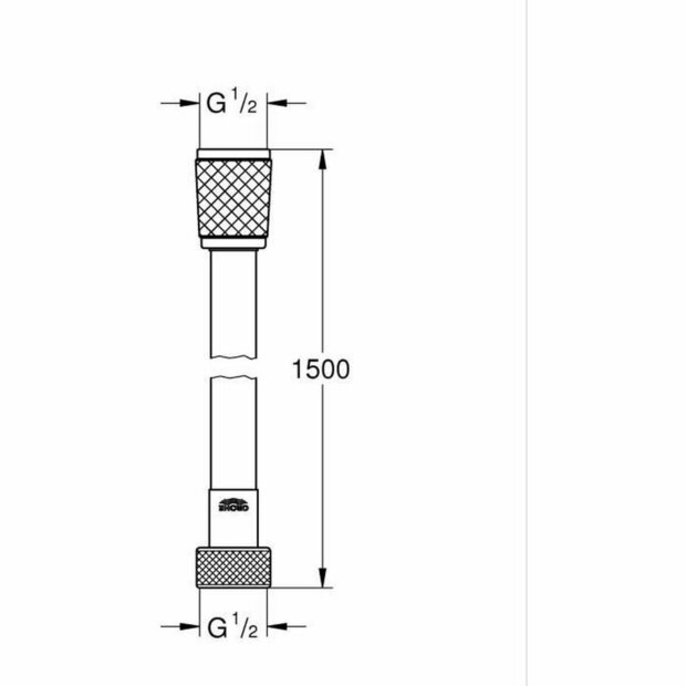 Douchekop Grohe Zwart 1