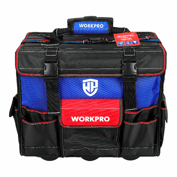 Gereedschapstas Workpro Polyester Blauw Zwart Rood 1