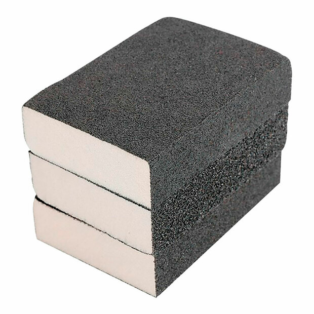 Polijstspons Workpro 60 g 120 g 180 g 100 g 220 g (3 Stuks) 1