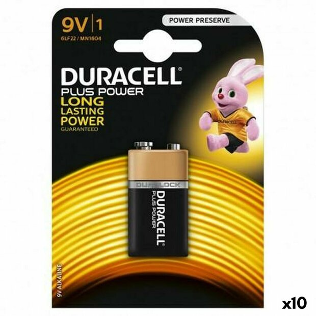 Alkalinebatterij DURACELL 9 V 6LR61 (10 Stuks) 1
