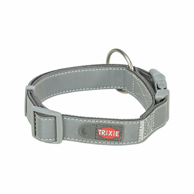 Hondenhalsband Trixie Premium Reflect Grafiet S-M 30-45 cm 1