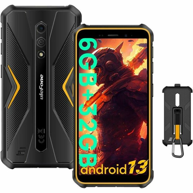 Smartphone Ulefone Armor X12 5,45&quot; 5.45&quot; MediaTek Helio A22 4 GB RAM 3 GB RAM 32 GB Zwart Oranje 1