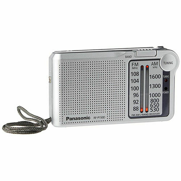 Transistorradio Panasonic RF-P150DEG-S Zilverkleurig AM/FM 1
