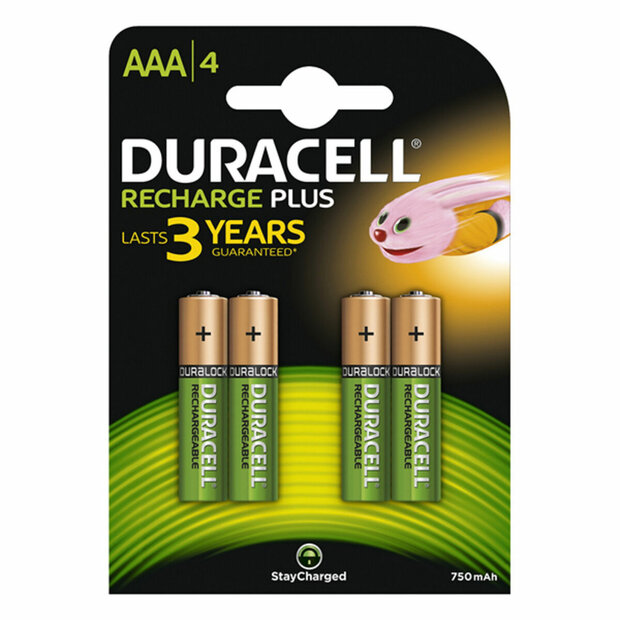 Oplaadbare Batterijen DURACELL AAA (4pcs) 1,2 V 1