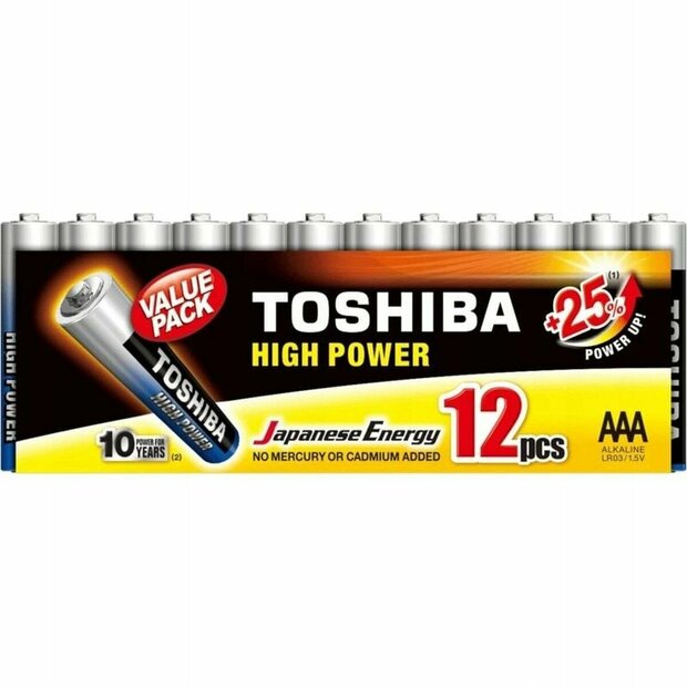 Batterijen Toshiba High Power LR03 1,5 V AAA 1