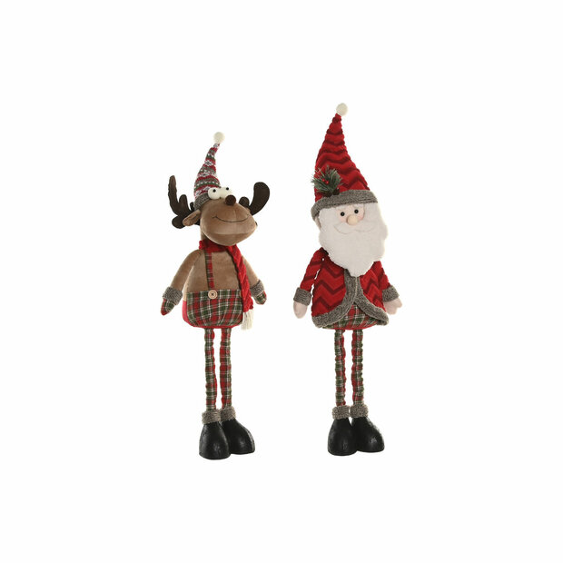 Kerstversiering Home ESPRIT Rood Groen 30 X 21 X 54 CM (2 Stuks) 1