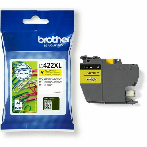Originele inktcartridge Brother LC-422XLY Geel 1
