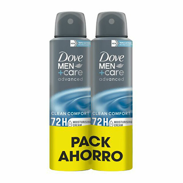 Deodorant Spray Dove men clean confort 150 ml Fris Mannen 2 Onderdelen (2 Stuks) 1