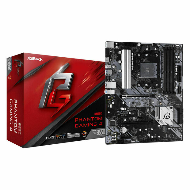 Moederbord ASRock B550 PHANTOM GAMING 4 AMD B550 1