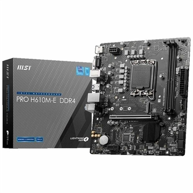 Moederbord MSI PRO H610M-E DDR4 H610 LGA 1700 DDR4 mATX 1