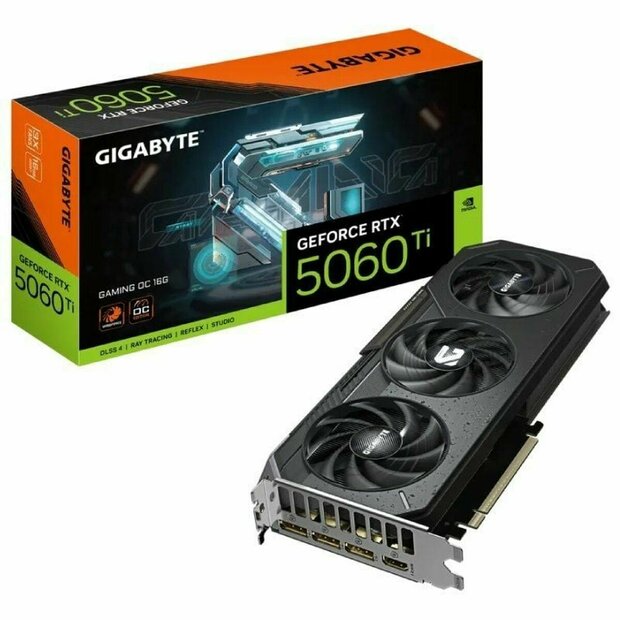 Videokaart Gigabyte GV-N506TGAMING OC-16GD geforce rtx 5060 ti 16 GB GDDR6 1