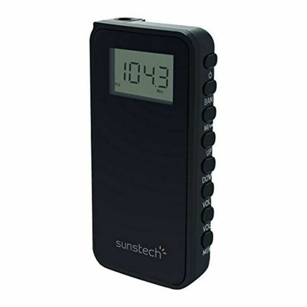 Transistorradio Sunstech RPD23BK Zwart 1