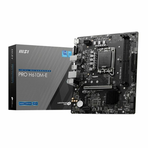 Moederbord MSI PRO H610M-E INTEL H610 LGA 1700 1