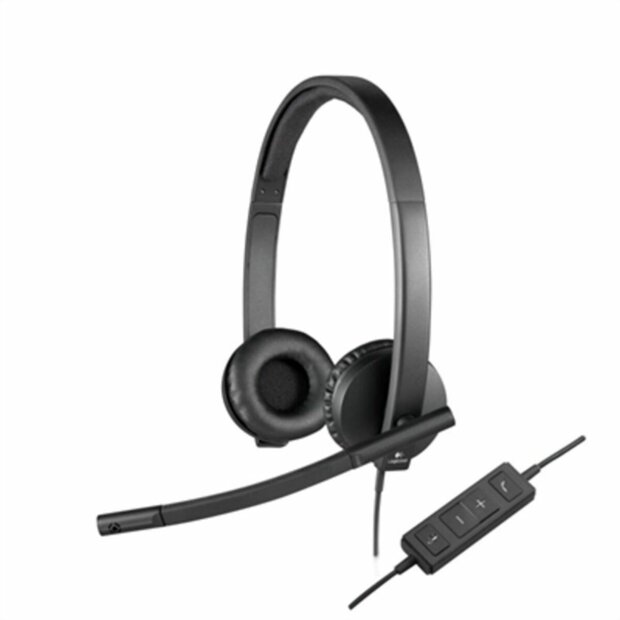 Hoofdtelefoon met Hoofdband Logitech 981-000575 Zwart 1