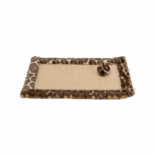 Krabpaal voor Katten Trixie Leo Bruin Polyester Sisal EVA 55 x 35 cm Tapijt 1