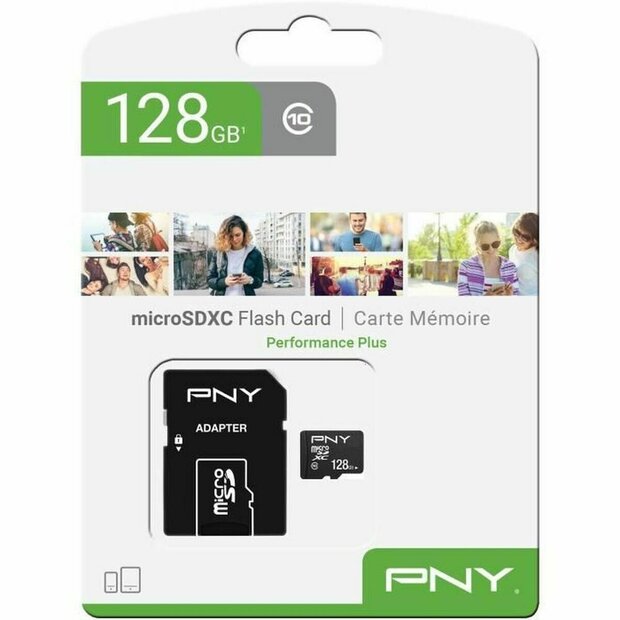 Micro SD kaart met adapter PNY Performance Plus 128 GB 1