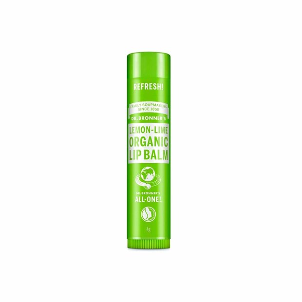 Lippenbalsem Dr Bronner&amp;apos;s Lemon Lime 4 g Transparant 1