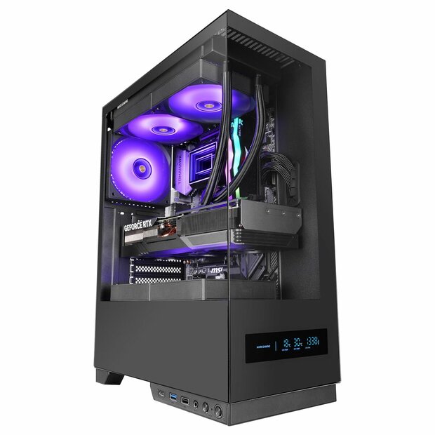 ATX Semi-toren BehuizingMars Gaming MCPULSAR Zwart 1