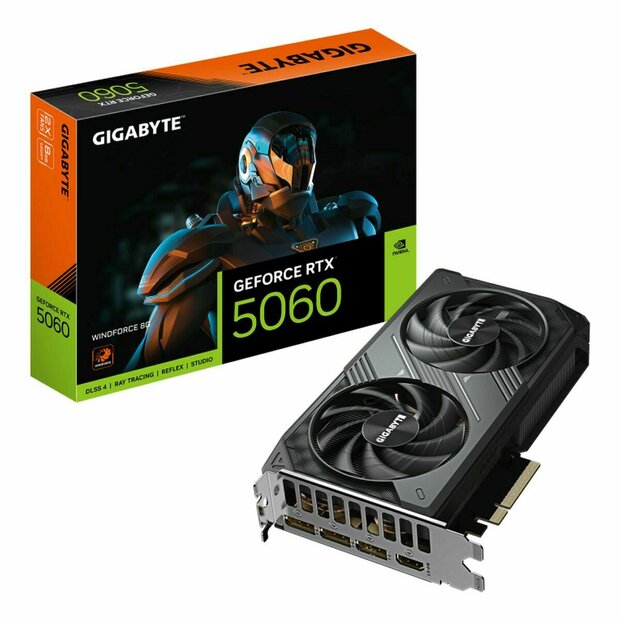 Videokaart Gigabyte 9VN5060W-00-G10 GEFORCE RTX 5060 8 GB GDDR7 1