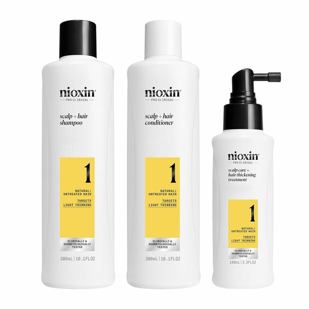 Anti-haaruitval Kuur Nioxin Loyalty Kit System 1 3 Onderdelen 1