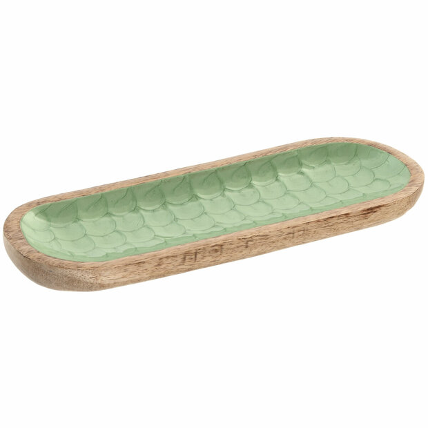Snackdienblad Home ESPRIT Groen Natuurlijk Modern 1