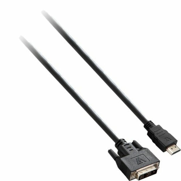 Kabel HDMI naar DVI V7 V7E2HDMIDVID-02M Zwart 2 m 1