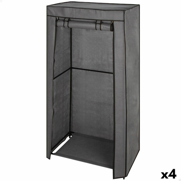 Kledingkast Max Home Donker grijs 70 X 148 X 44 CM 4 Stuks 1