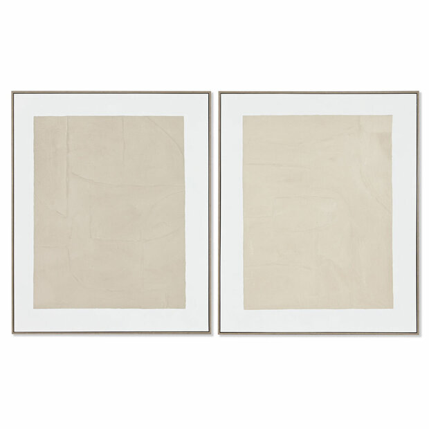 Schilderij Home ESPRIT Abstract Stads 82,3 x 4,5 x 102,3 cm (2 Stuks) 1