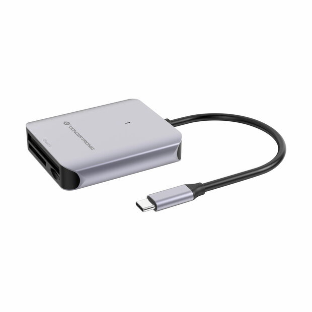 Kaartlezer Conceptronic 3 en 1 USB 3.2 Gen 2 Grijs 1
