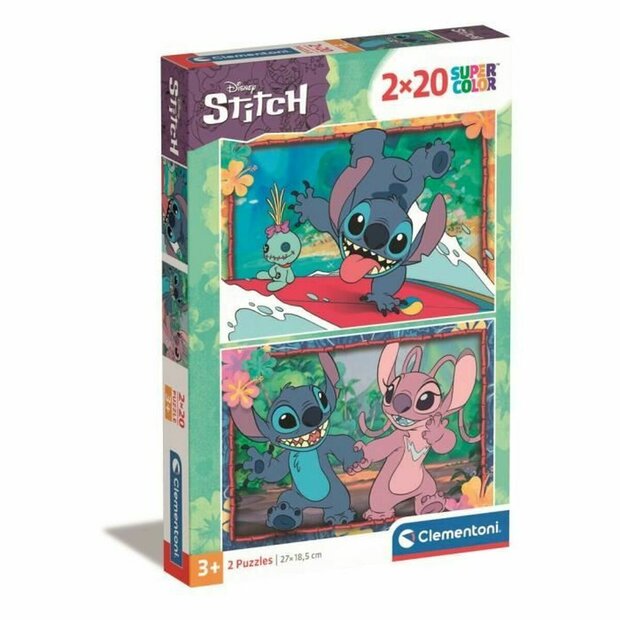 Puzzel Clementoni Stitch 2 Onderdelen (2 Stuks) 1