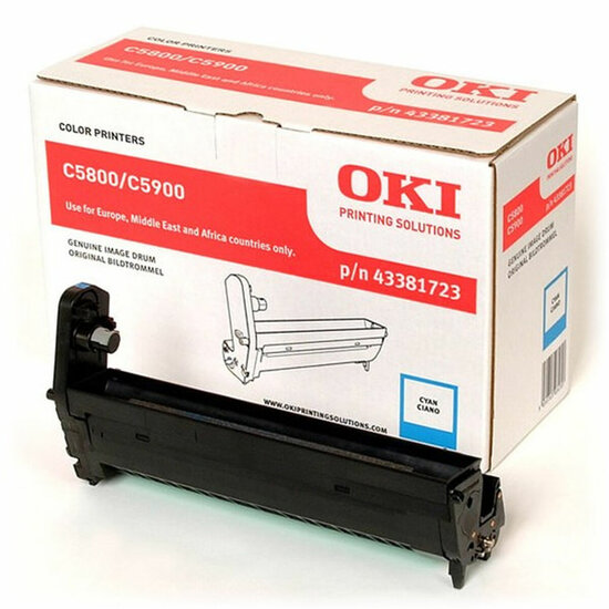Toner OKI 43381723 Zwart Cyaan 1