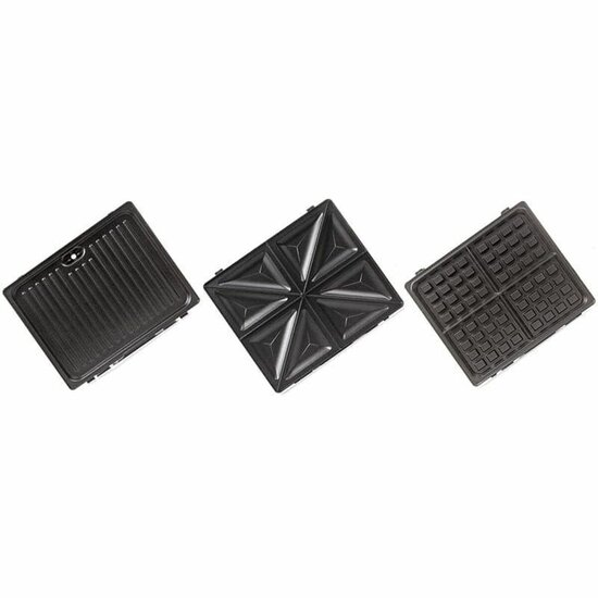 Tosti-ijzer Ravanson OP-7050 Zwart Zilverkleurig 1200 W 2