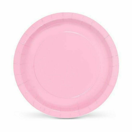 Bordenset Algon Wegwerp Karton 20 cm Roze 10 Onderdelen (36 Stuks) 2