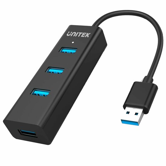 USB-HUB 4 Poorten Unitek Y-3089 Zwart 3